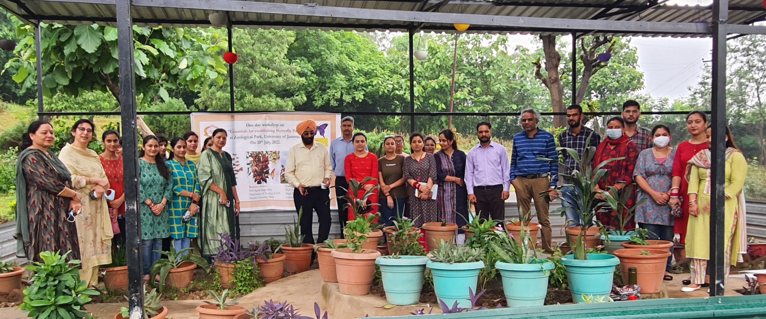 A one-day workshop on “Essentials for establishing Butterfly Park” was organized on 20th July 2022 at Zoological Park, University of Jammu.