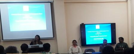 Prof. Alka Sharma, Convener University Entrepreneurship and Skill Development Centre gave the welcome address