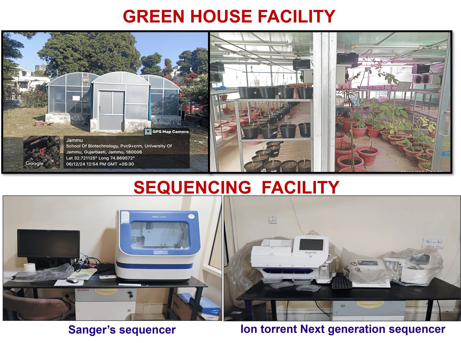Green house Facilities