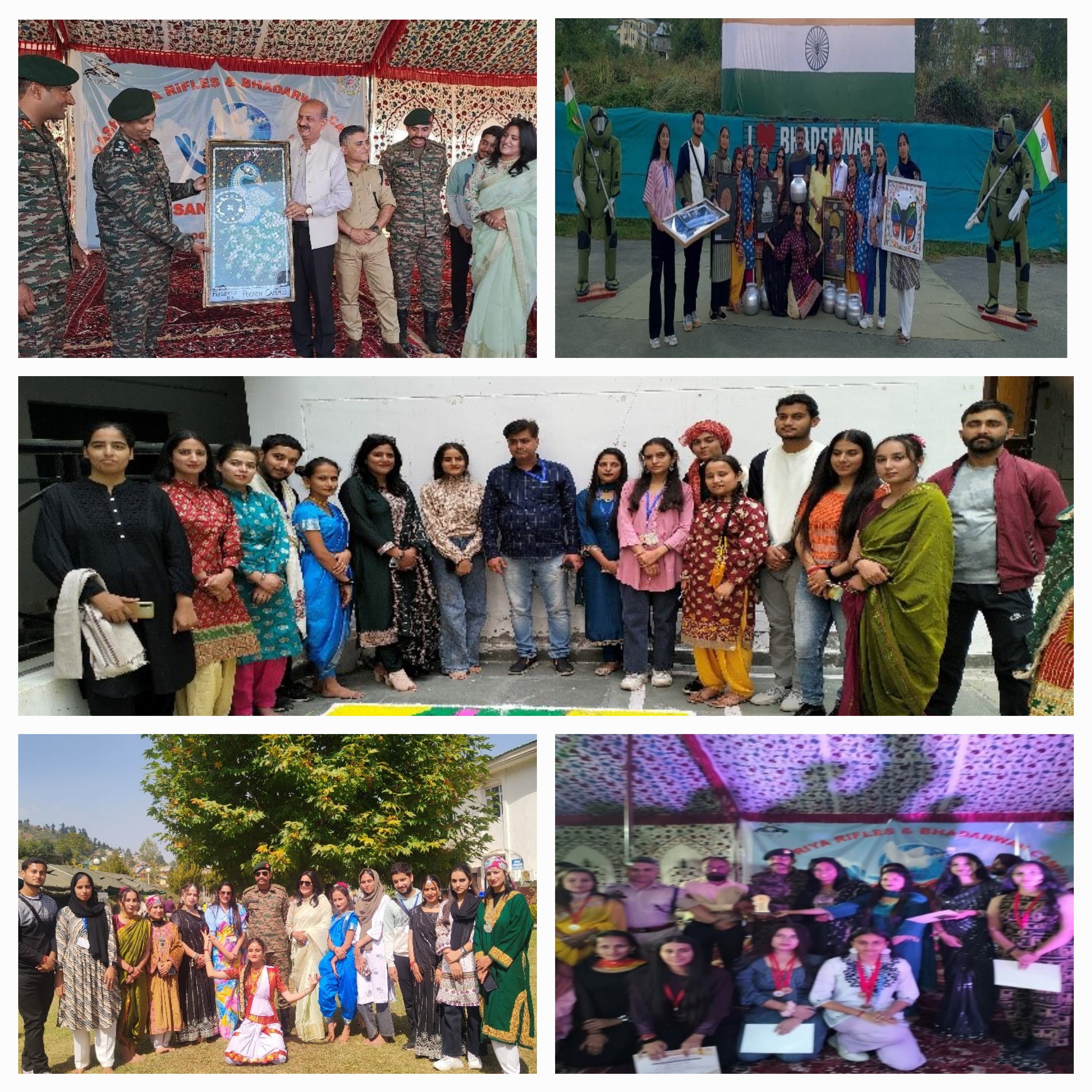 Celebrating Victory: Department of Sericulture, Poonch Campus, Proudly Poses with the Winning Trophy at Sangam