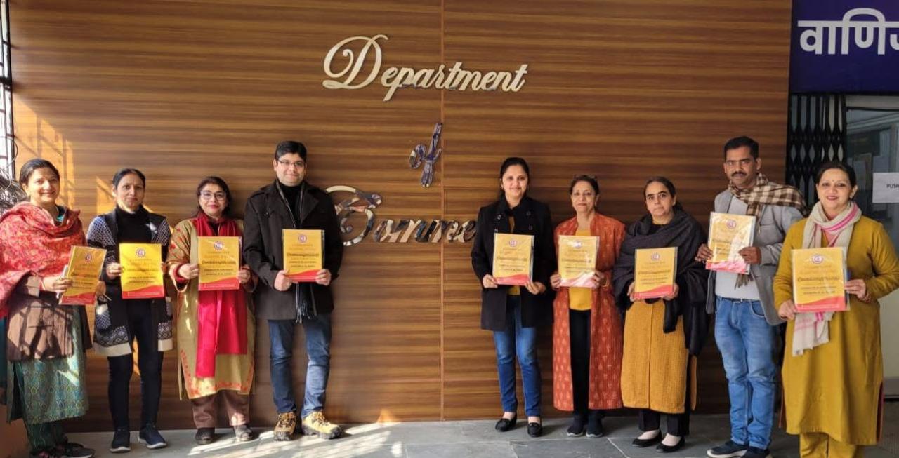 Release of C3 Institute's ACADEMIC JOURNAL at Dept of Commerce, University of Jammu  Many many congratulations dear Ashish Maharaj.