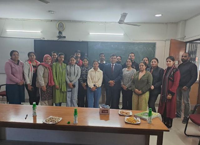Prof. R.K. Singh, Department of Commerce, University of Delhi delivered a Lecture on "Research Publication" on 22nd February, 2024 in the seminar hall of the Department of Commerce, University of Jammu.