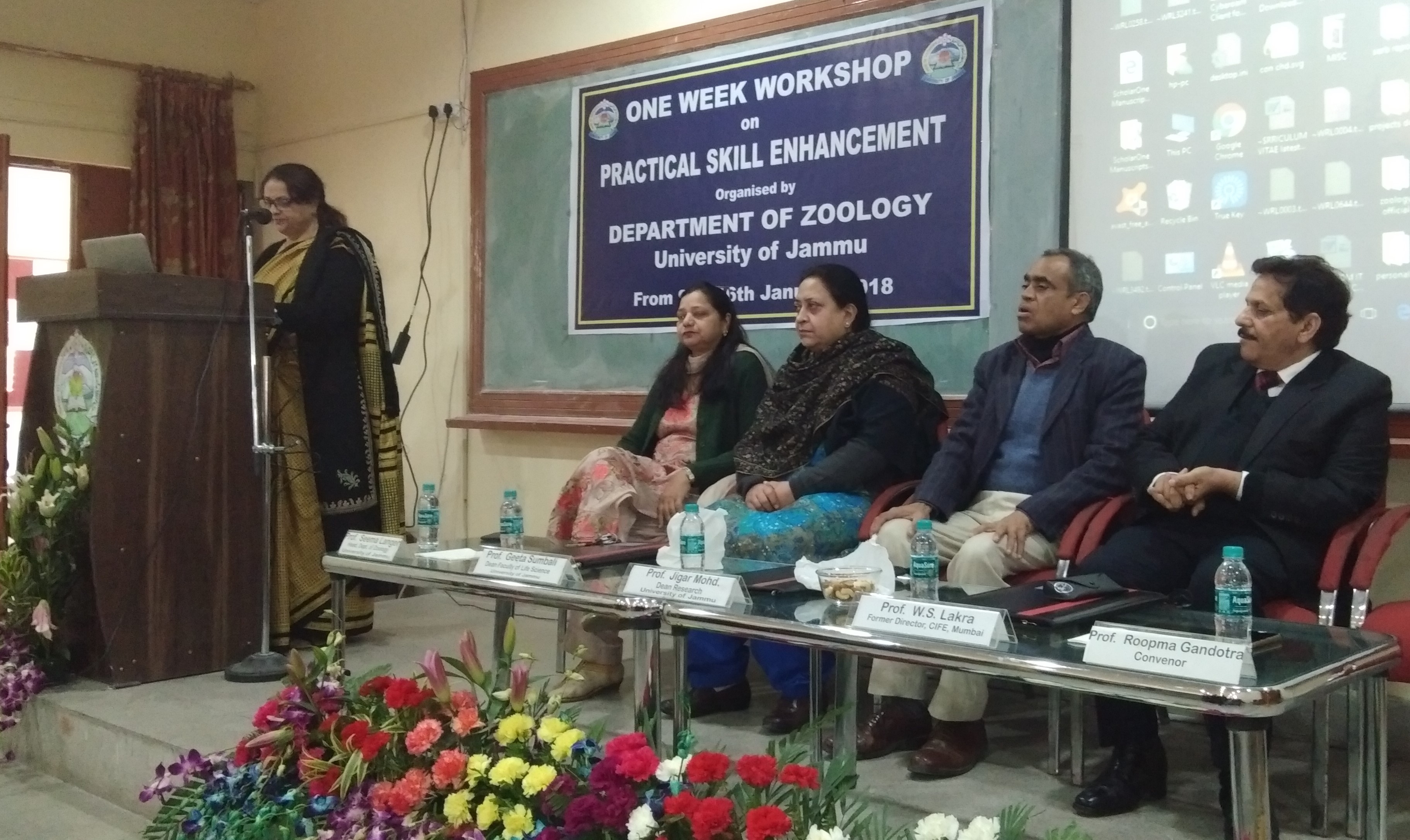 The Department of Zoology, University of Jammu organized a one-week "Practical Skill Enhancement Workshop".